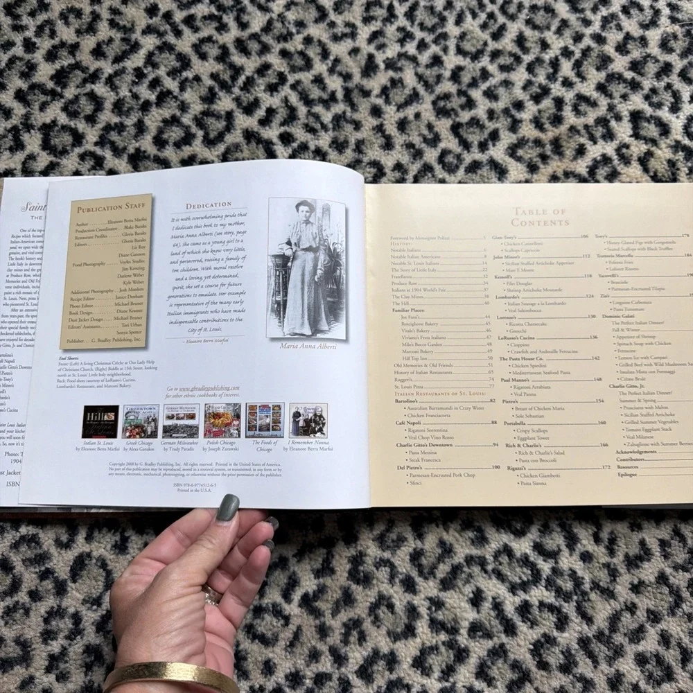 Saint Louis Italians The Hill and Beyond Cookbook,‎ Eleanore Berra Marfisi 2008